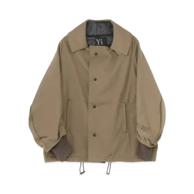 Yohji Yamamoto Y's NYLON CHINO CLOTH MIDDLE COAT "Beige"