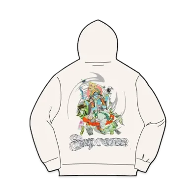 Supreme Lakshmi Zip Up Hooded Sweatshirt "White"