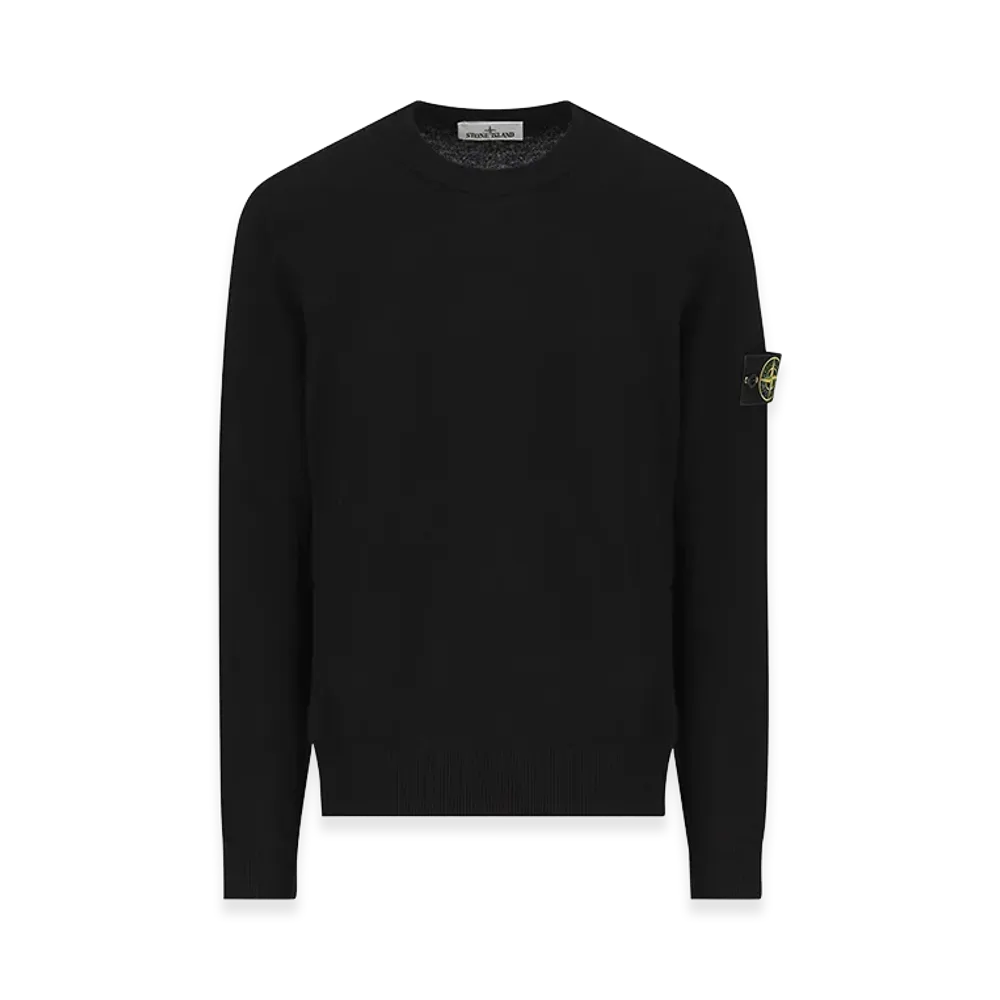 Stone Island badge Sweater "Black"