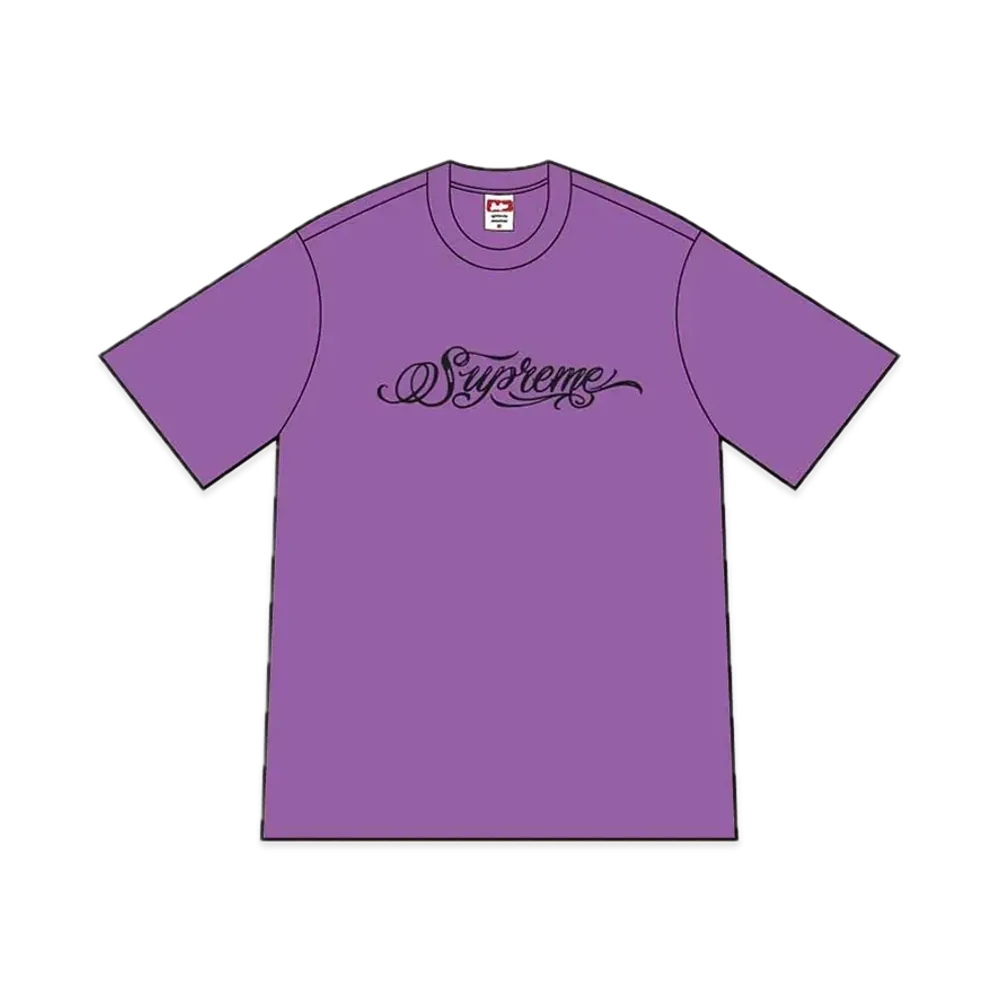 Supreme Script Tee "Purple"