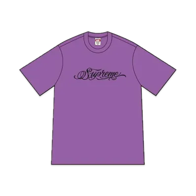 Supreme Script Tee "Purple"