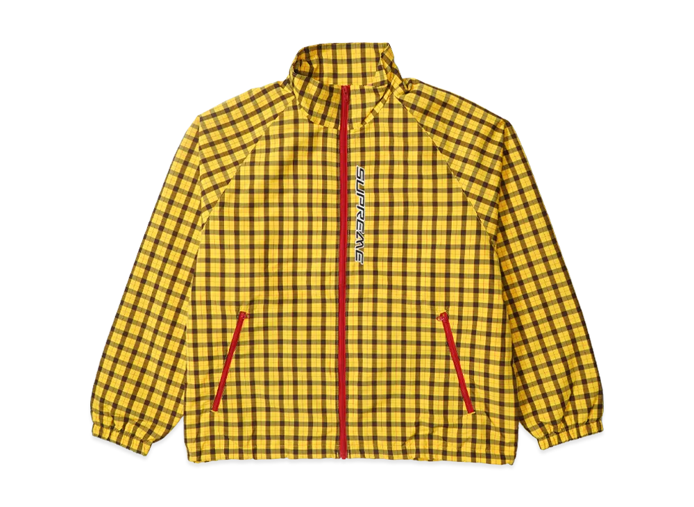 Supreme Plaid Track Jacket "Yellow"