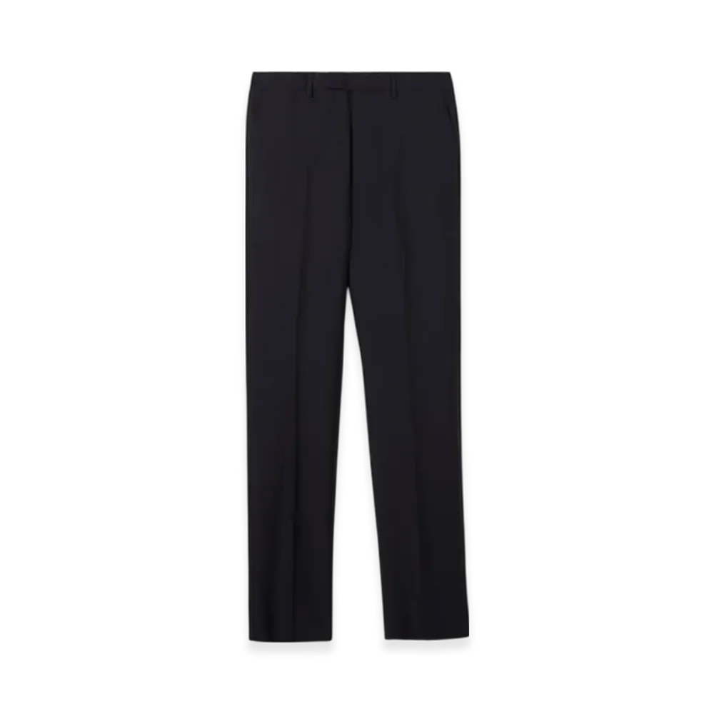 Burberry Wool Mohair Tailored Trousers "Navy"