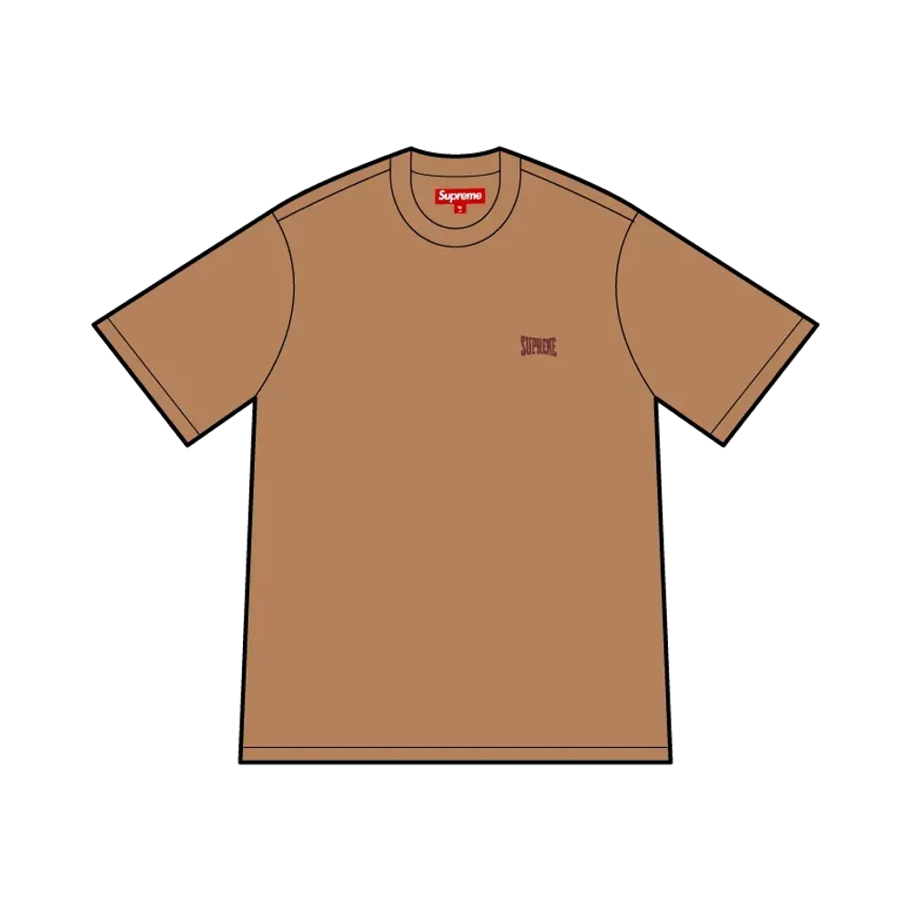 Supreme Warm Up Washed S/S Top "Brown"