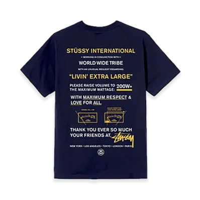 Stussy Maximum Respect Tee "Navy"