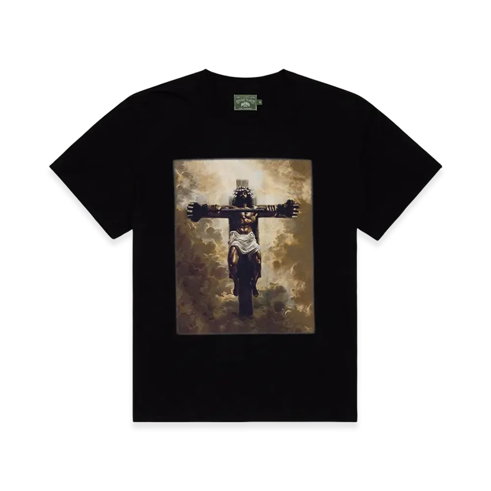 DENIM TEARS Hardies Tears Buff Jesus Tee "Black"