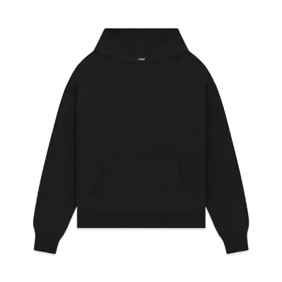 WE11DONE Logo Knit Hoodie "Black"