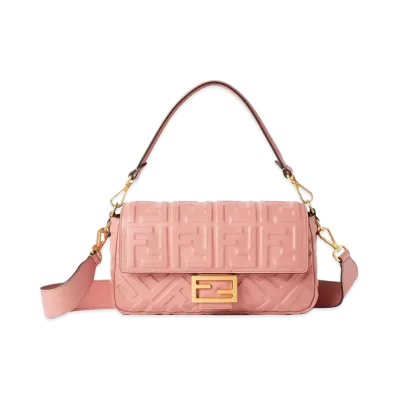 FENDI Women's Baguette Medium Shoulder Bag "Pink"