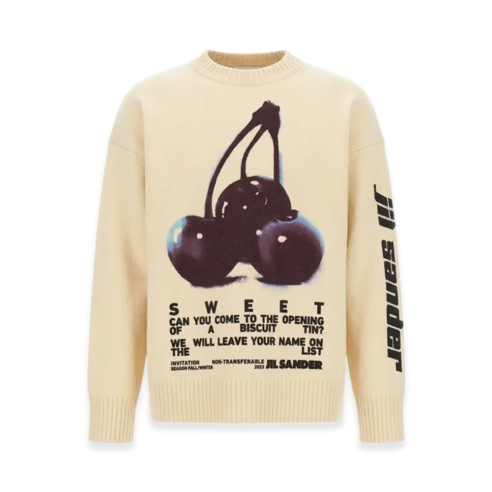 Jil Sander Jersey With Embroidery "Beige"