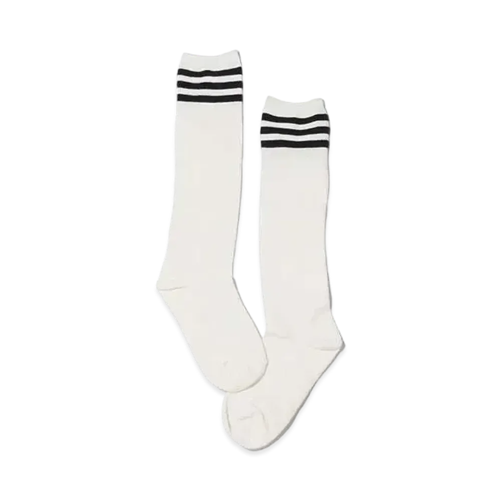 atmos pink Line High Socks "White"