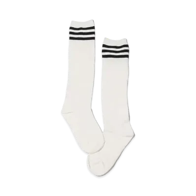 atmos pink Line High Socks "White"