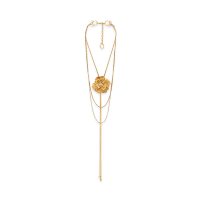 Chloe The Chloe Flowers Necklace "Vintage Gold"