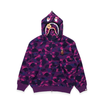 A BATHING APE x Stray Kids Shark Full Zip Hoodie Han "Purple"