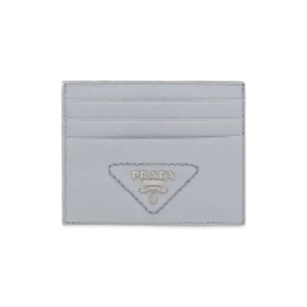PRADA Leather Card Holder "Cornflower"