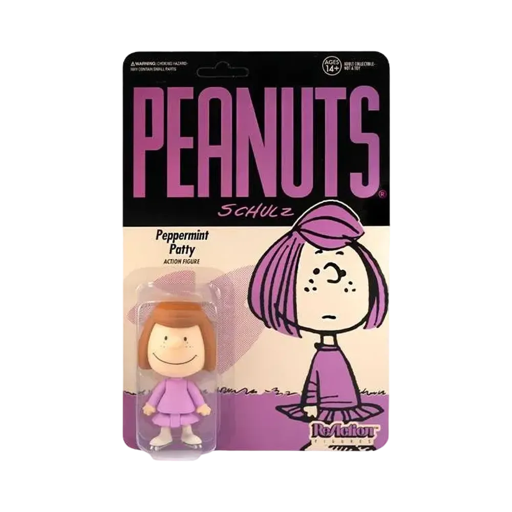 Super7 Peanuts ReAction Action Figure Peppermint Patty "Multicolor"