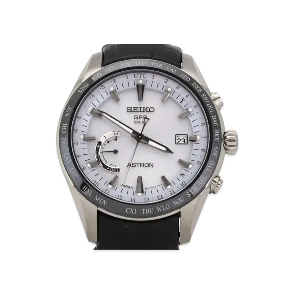 SEIKO Astron GPS Solar 8X Series World Time "White" SBXB093