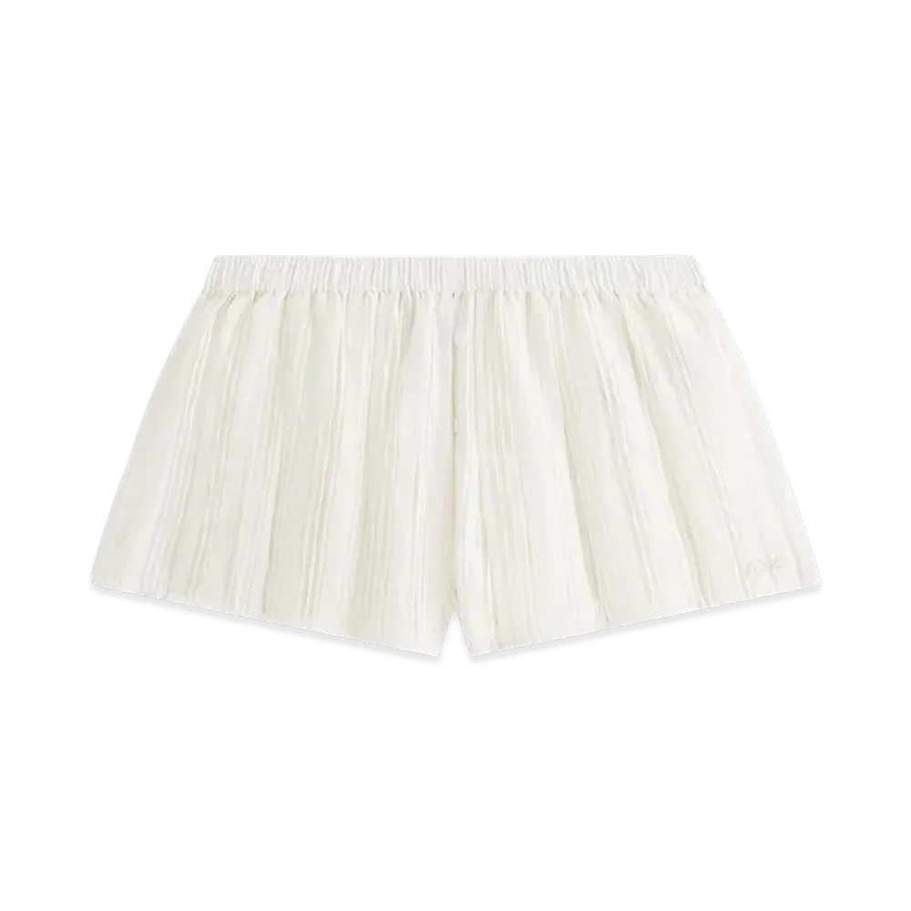 Kith Women's Sashi Sheer Pleated Short "White"