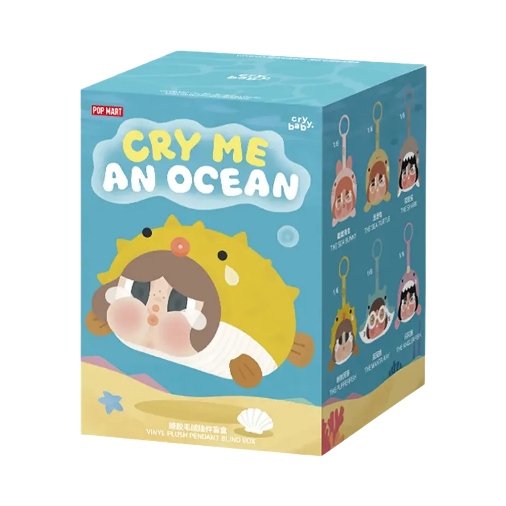 POP MART CRYBABY Cry Me An Ocean Series - Vinyl Plush Pendant Blind Box [Piece]