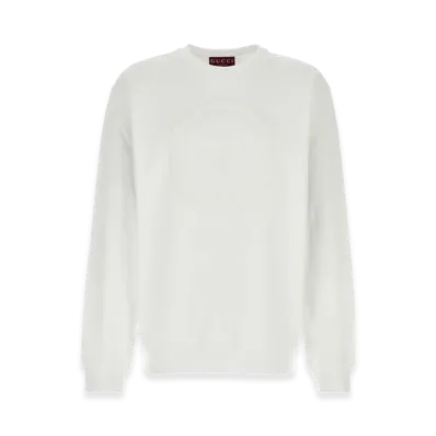 GUCCI Cotton Sweatshirt "White"
