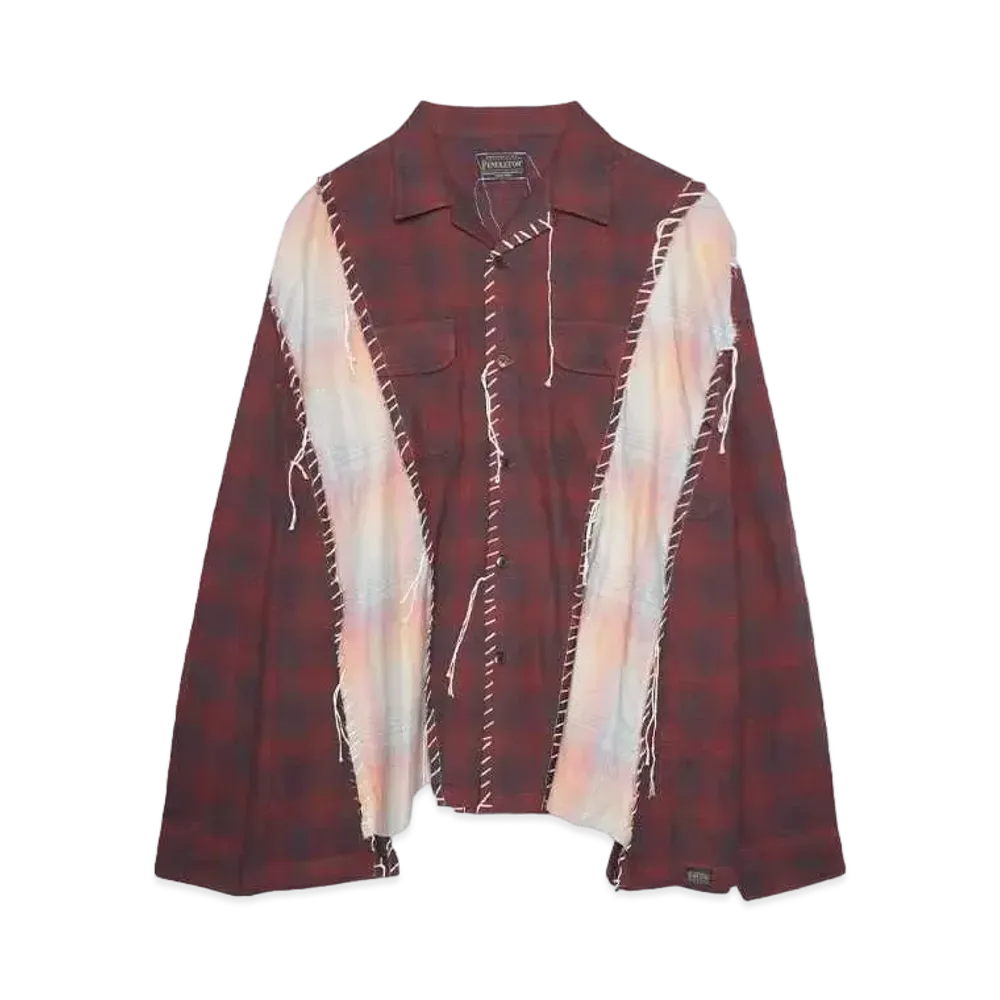 PENDLETON x DISCOVERED LOOPING WIDE SHIRT "RED"