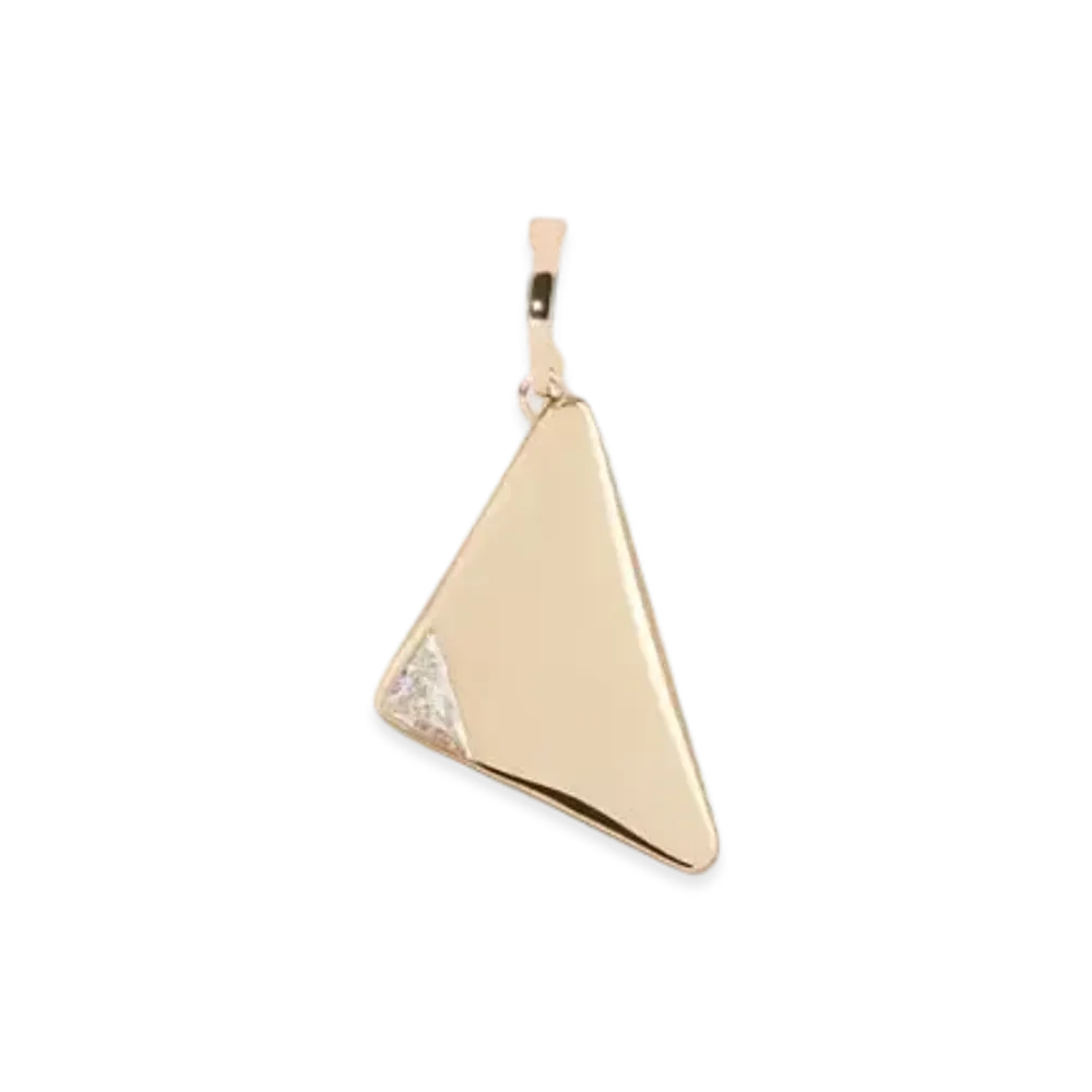PRADA Eternal Gold Single Pendant Earring in Yellow Gold and Laboratory-Grown Diamonds