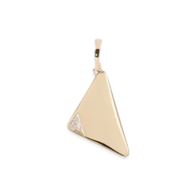 PRADA Eternal Gold Single Pendant Earring in Yellow Gold and Laboratory-Grown Diamonds