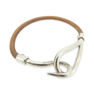Hermes Jumbo Bracelet "Brown/Silver"