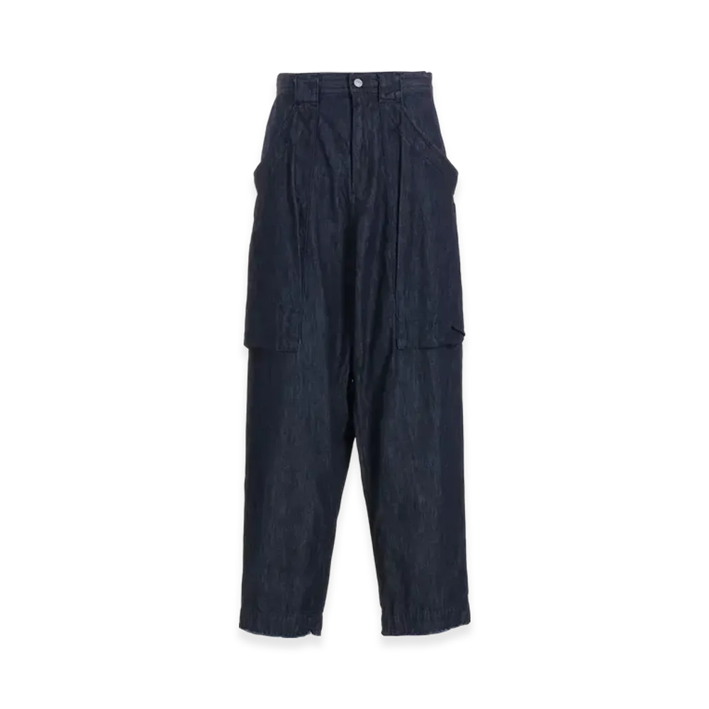 Yohji Yamamoto 6oz Twill Denim B Pocket Detail Pants "Indigo"