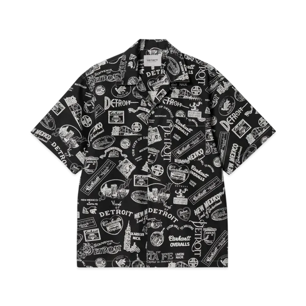 Carhartt WIP S/S State Souvenir Shirt "State Souvenir Print White Frosted Blue"