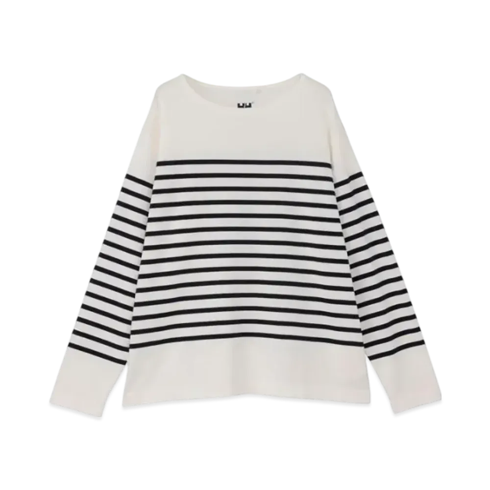 HELLY HANSEN R.M.C. Long Sleeve Border Knit Sew "White"