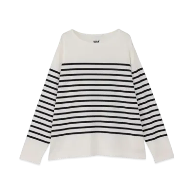 HELLY HANSEN R.M.C. Long Sleeve Border Knit Sew "White"
