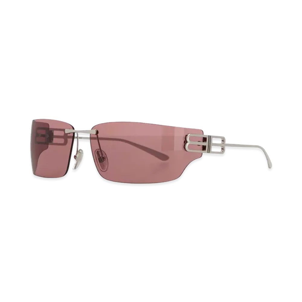 BALENCIAGA Women's Metal Gossip Sunglasses "Silver"