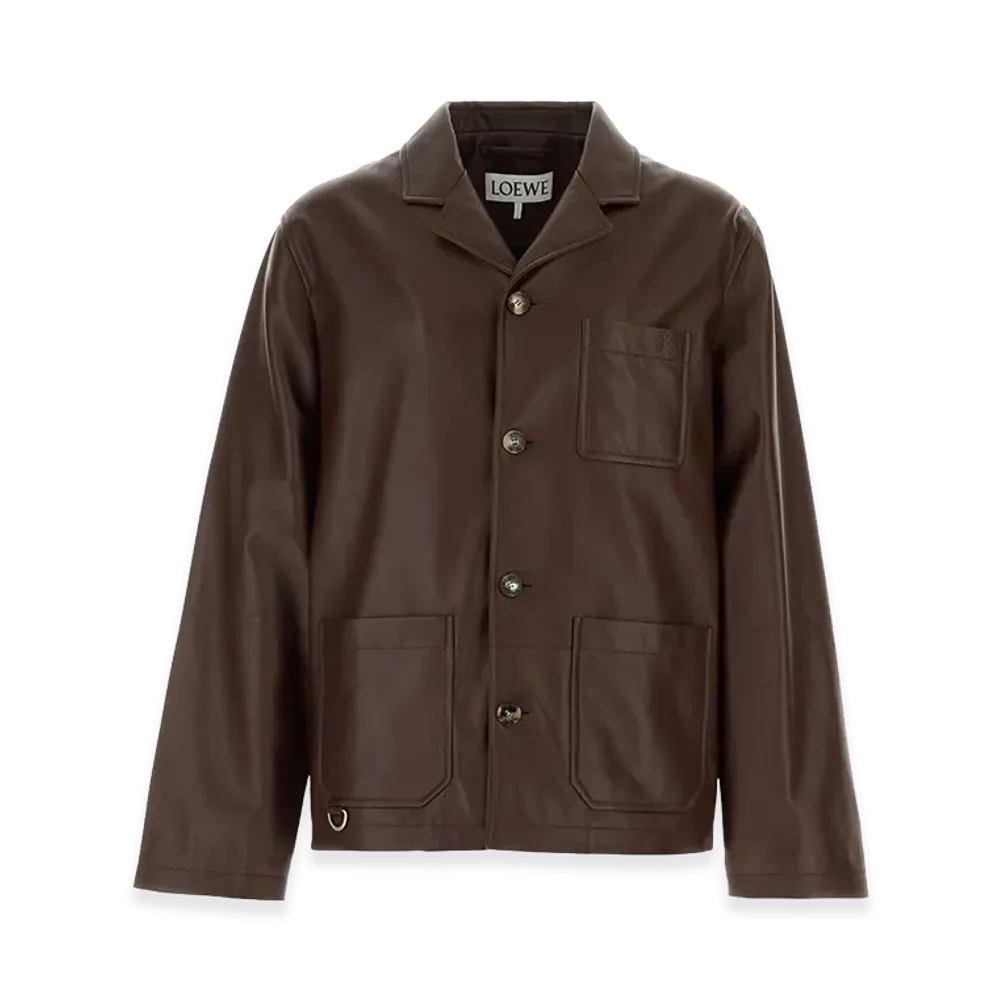 LOEWE Leather Jacket "Chocolate"