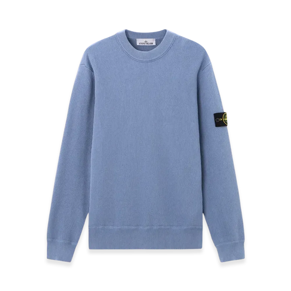 Stone Island 5100154 Ribbed Soft Organic Cotton "Avio Blue"