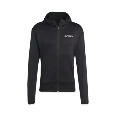 adidas Telex Xperior Light Fleece Hooded Jacket "Black"