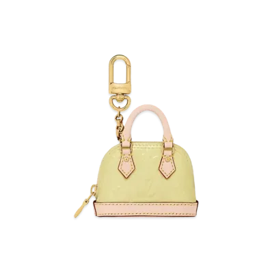 Louis Vuitton Micro Alma Vernis Key Holder "Jaune"