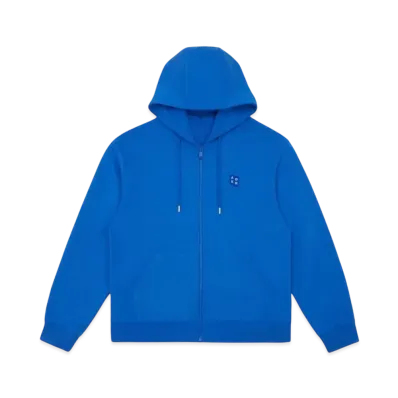 ADERERROR Tag Hoodie Zip-Up 01 "Blue"