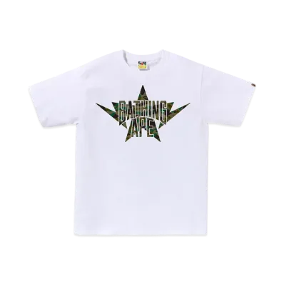 A BATHING APE 1ST Camo Twin Sta NYC Tee "White/Green"