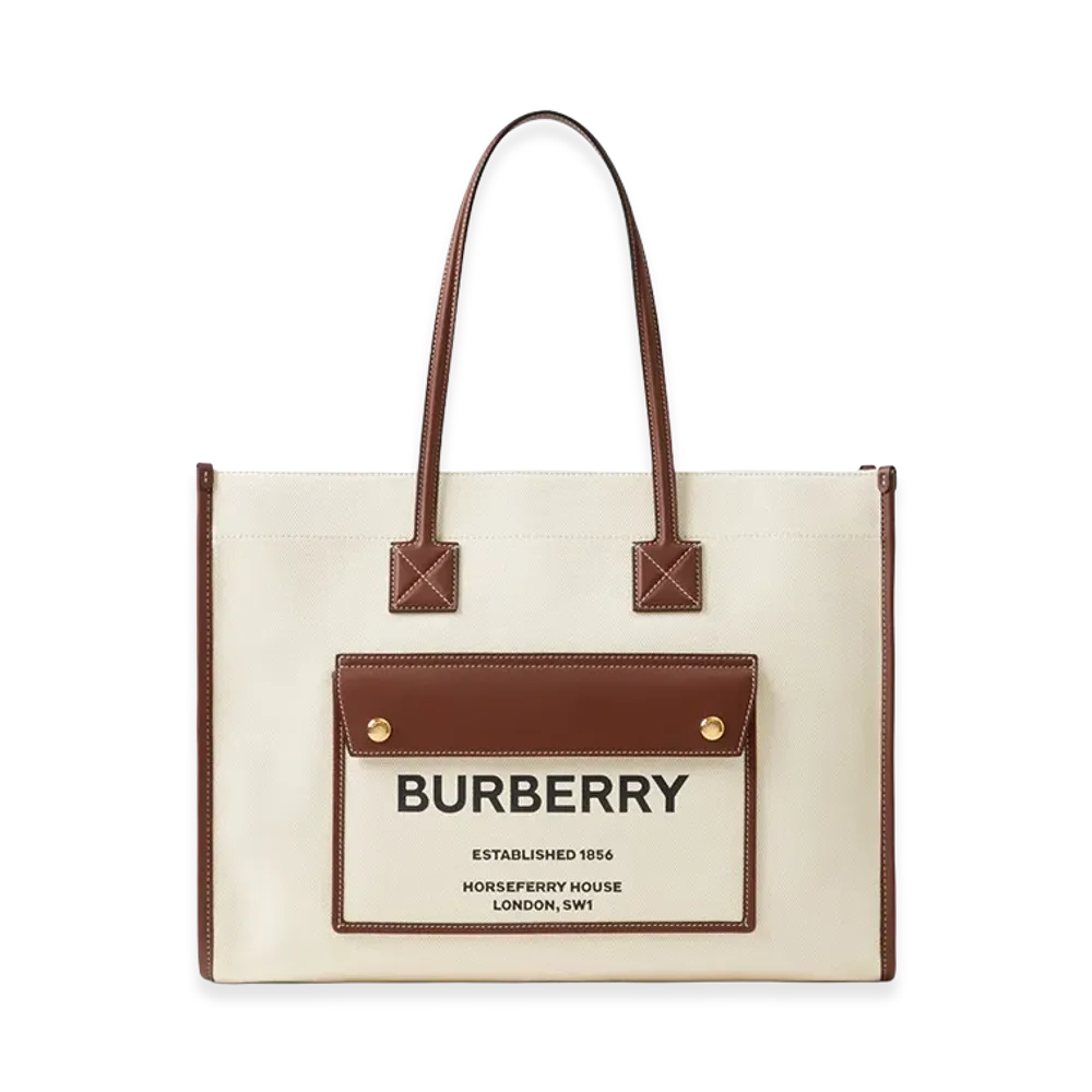 Burberry Women's Small Freya Tote "Natural/Tan"