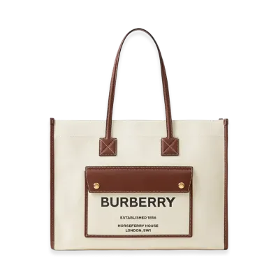 Burberry Women's Small Freya Tote "Natural/Tan"