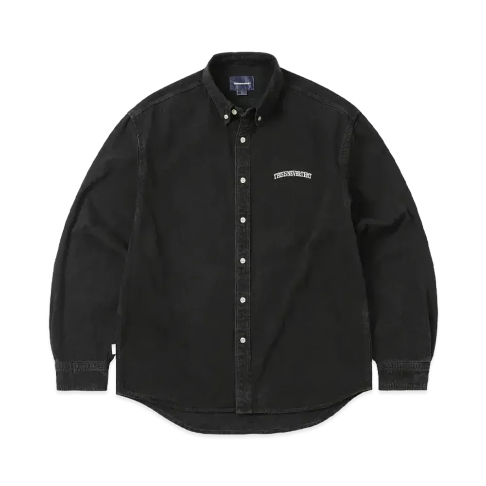 thisisneverthat Washed Denim Shirt "Black"