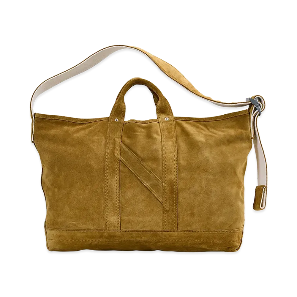 NICENESS S.Ledz Suede Leather NN Shoulder Tote Bag "Camel"