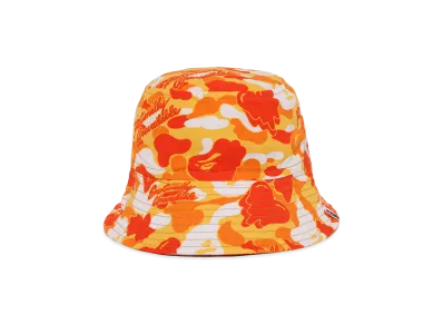 A BATHING APE x EMOTIONALLY UNAVAILABLE Bucket Hat "Orange"