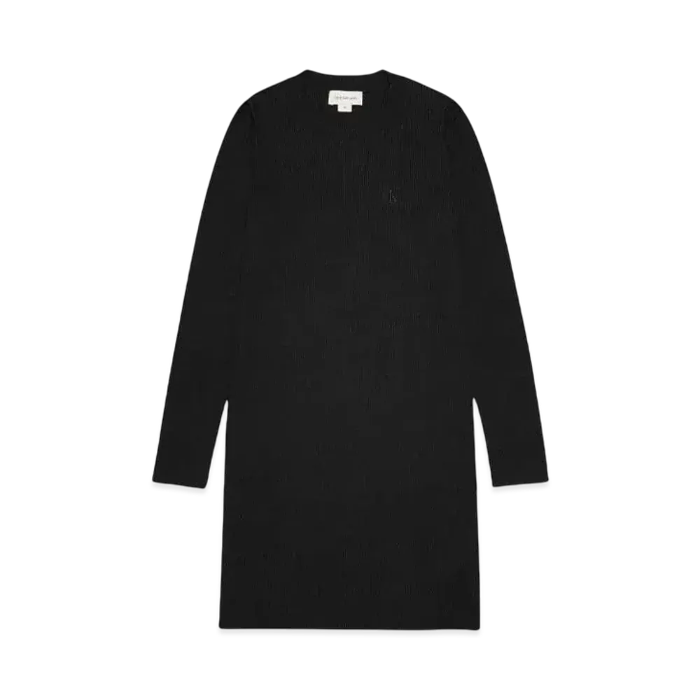 Calvin Klein Jeans A-CUT OUT SWE DRESS "CK BLACK"