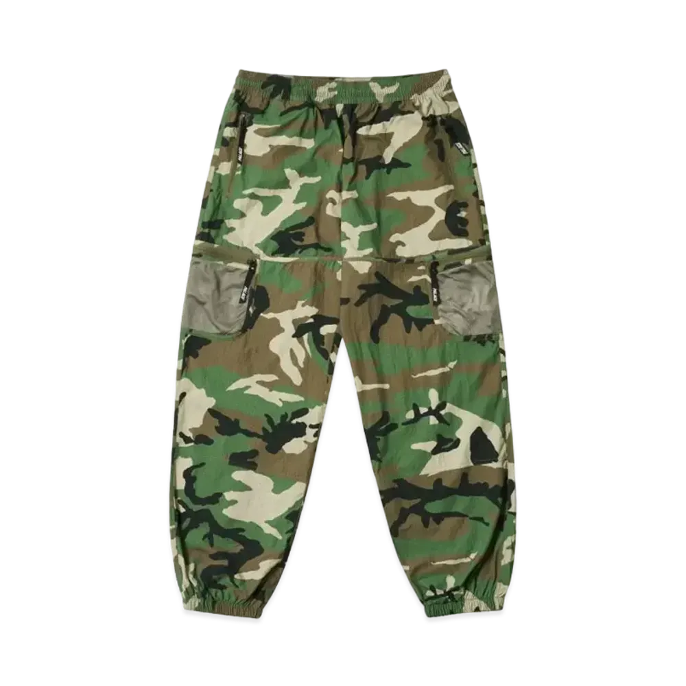 PALACE Mesh Pocket Shell Cargo "Woodland"