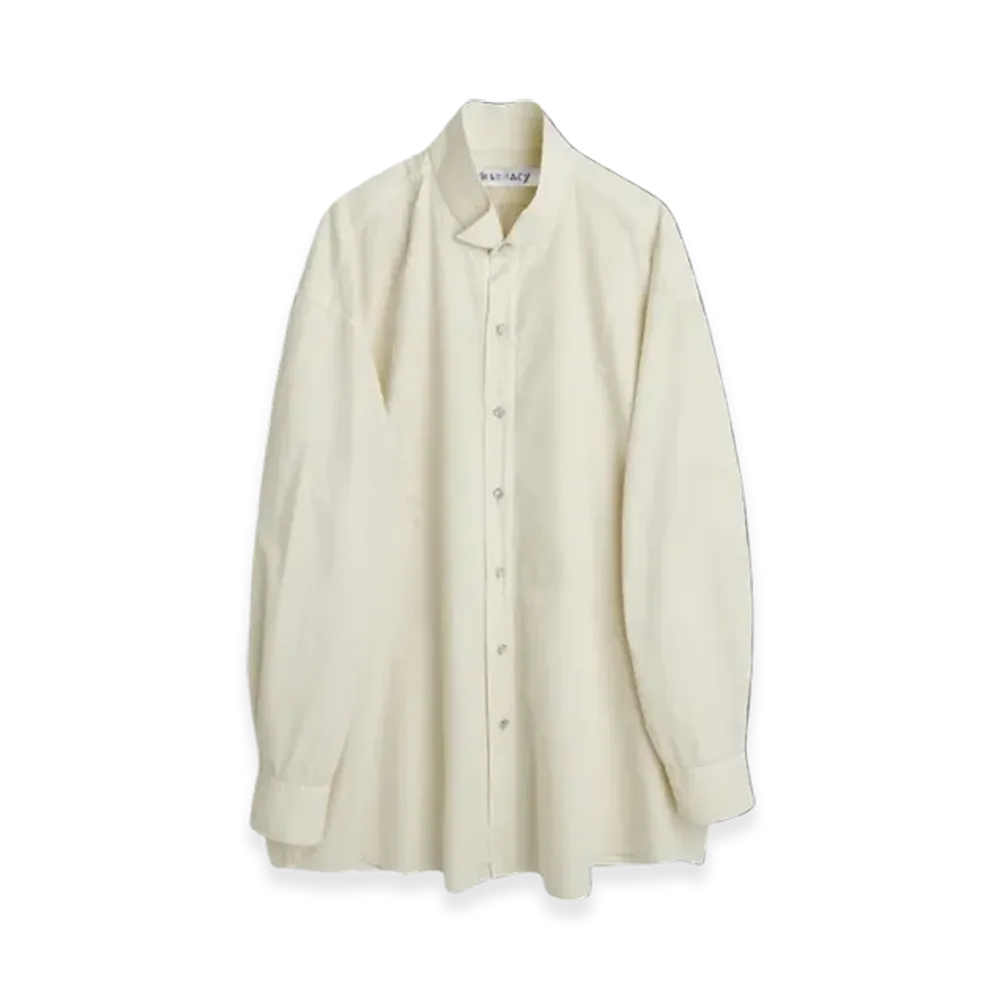 OUR LEGACY Women's Tuxedo Shirt Symbiont Poplin "Antique White"