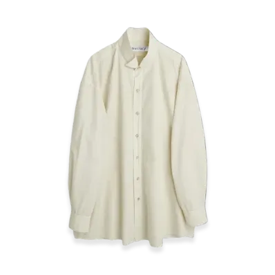 OUR LEGACY Women's Tuxedo Shirt Symbiont Poplin "Antique White"