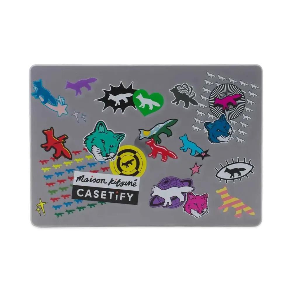 CASETIFY x MAISON KITSUNE Logo Stickers Macbook Air 13.6 Case "Multi"