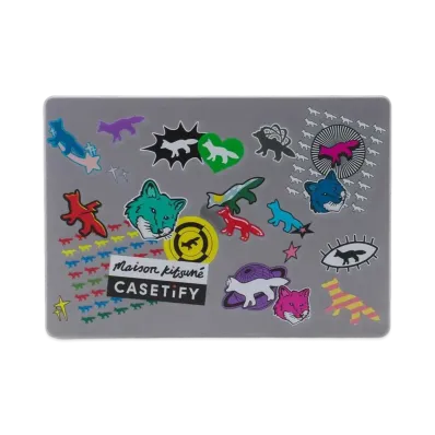CASETIFY x MAISON KITSUNE Logo Stickers Macbook Air 13.6 Case "Multi"