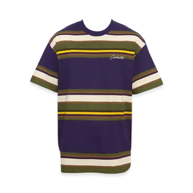 Carhartt WIP Morcom Check T-Shirt "Purple"